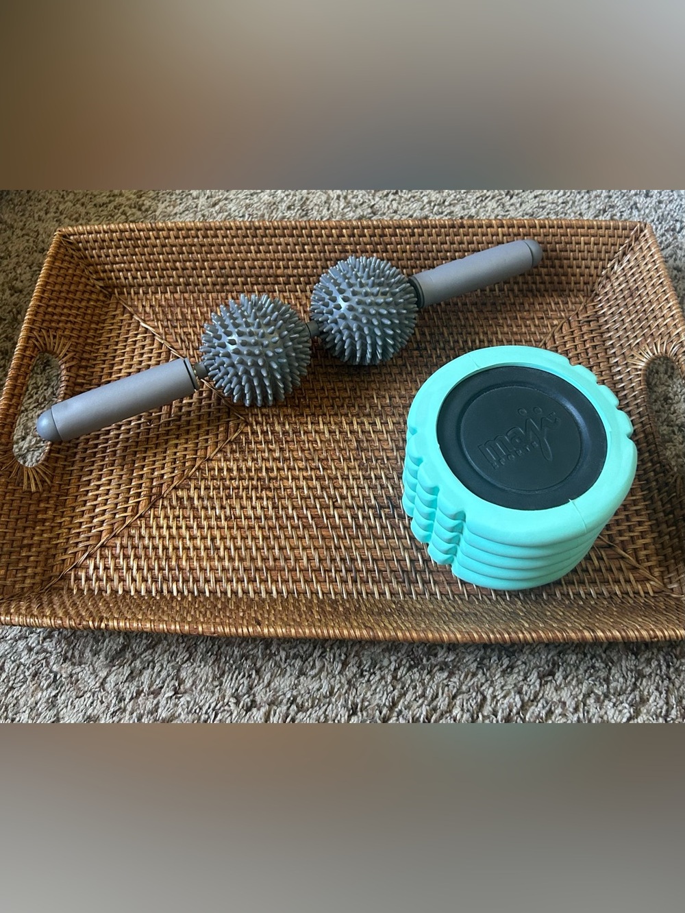 Maji Sports Mini Foam Roller & Physique 57 Massage Roller Recovery Bundle